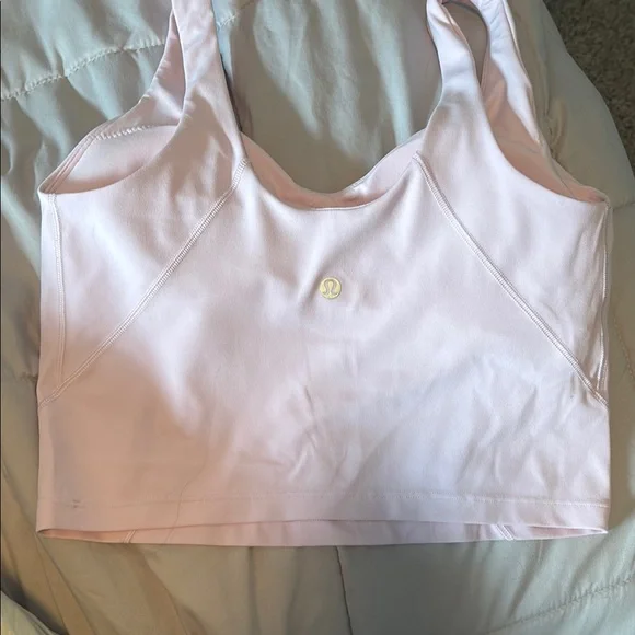 Lululemon Light Pink Cropped Align Tank Top EUC - Picture 2 of 5
